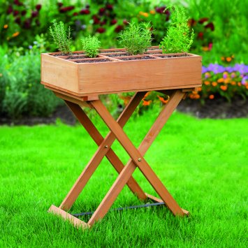Kräuterhochbeet au Holz