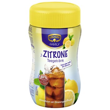 Krüger Instant Teegetränk Zitrone 50 Prozent kalorienreduziert 400g