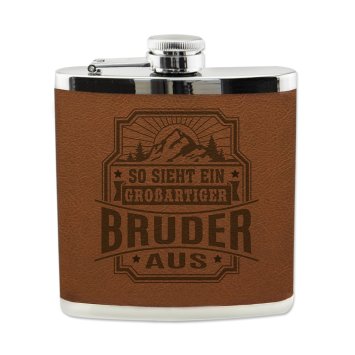 Echter Kerl Flachmann Bruder