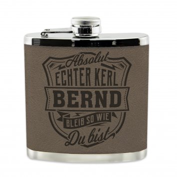 Echter Kerl Flachmann Bernd