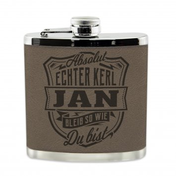 Echter Kerl Flachmann Jan