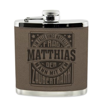 Echter Kerl Flachmann Matthias
