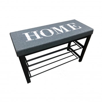 Schuhbank Mandy Home Grau