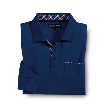 Piqué-Langarmshirt