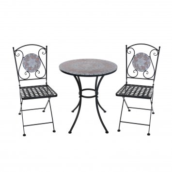 Tisch und 2 Stühle Marocco Braun