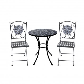 Tisch und 2 Stühle Celia Floral