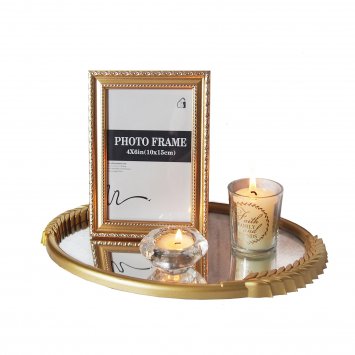 Deko-Tablett Mirror 4-teilig Viola