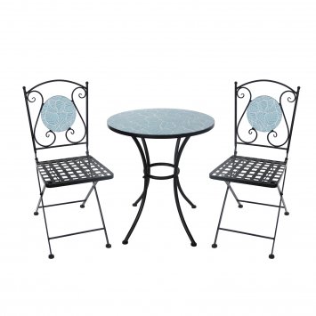 Tisch und 2 Stühle Celia Blätter