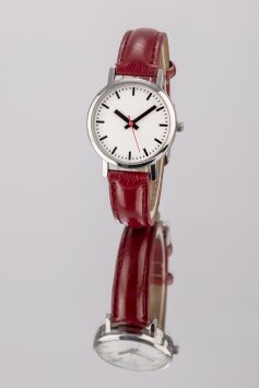 Damen-Lederarmbanduhr