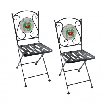 Gartenstühle 2 Stück Celia Kirschen