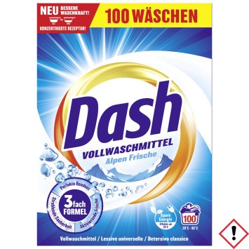 Dash Vollwaschmittel Alpen Frische mit angenehmen Duft 100WL