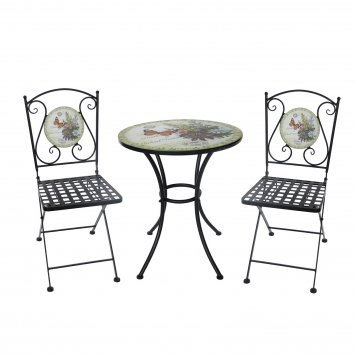 Tisch und 2 Stühle Celia Schmetterling