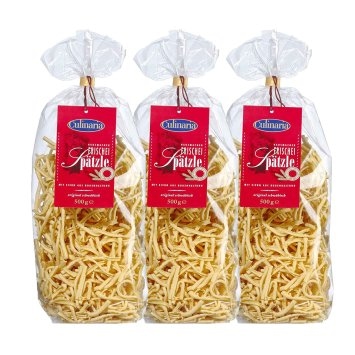 Culinaria Königsspätzle aus Hartweizengriess und Ei 500g 3er Pack