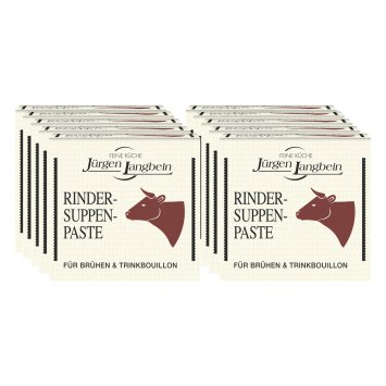 Jürgen Langbein Rinder Suppen Paste für Trinkbouillons 50g 10er Pack