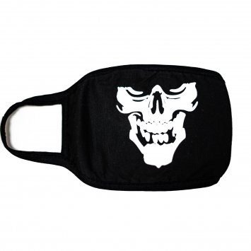 Mund-Nasen-Bedeckung Totenkopf