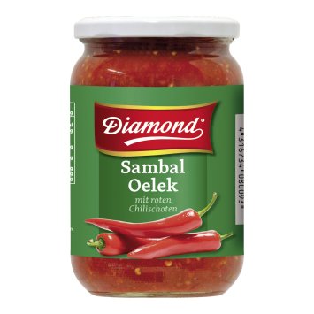 Diamond Sambal Oelek frisch gemahlene Chilischoten sehr scharf 740g