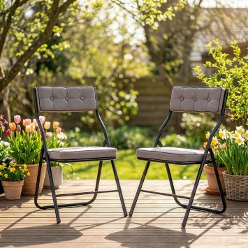 Klappbarer Komfort-Stuhl im 2er-Pack