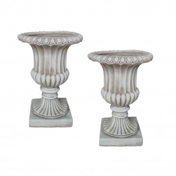 Pflanzkübel Athene Antik Hellgrau 2er-Set