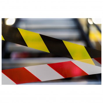 Absperrbänder auf Rolle 12-teiliges Set
