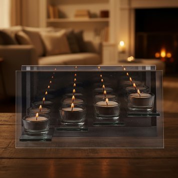 Teelicht Spiegeleffekt