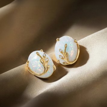 Opal-Ohrringe