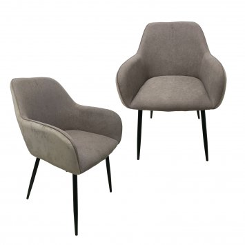 Stuhl Albany Soft Hellbraun 2er-Set