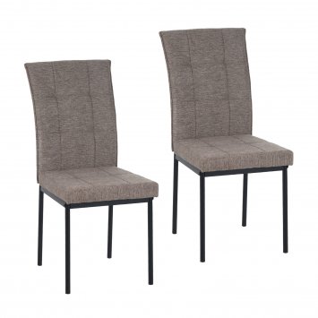 Stuhl Matthew Hellbraun 2er-Set