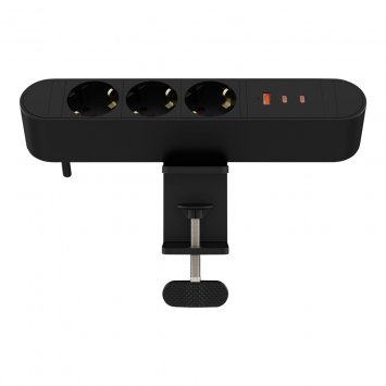 3-Fach Steckdosenleiste mit Halterung