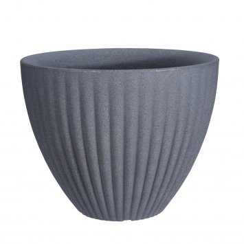 Pflanztopf Steinoptik Blumentopf Anthrazit