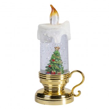 LED-Glitterkerze "Tannenbaum"