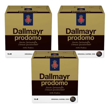 Nescafe Dolce Gusto Dallmayr Prodomo Arabica 16 Kaffekapseln 3er Pack