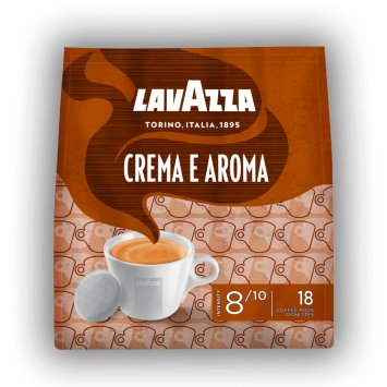 Lavazza Crema E Aroma 18 Kaffeepads aus feinstem Röstkaffee 125g