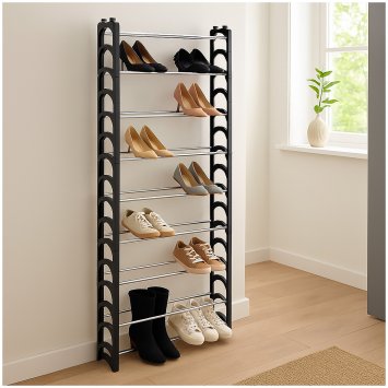 Schuhregal für bis zu 30 Paar Schuhe platzsparend und stabil