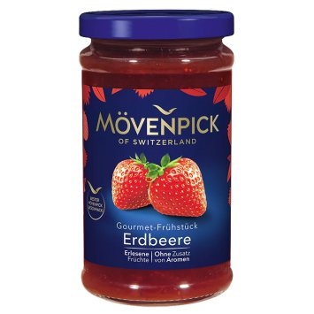 Mövenpick Erdbeere Gourmet Frühstück Fruchtaufstrich aromatisch 250g