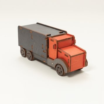 Rätsel-Geschenk-LKW „Lieferung“