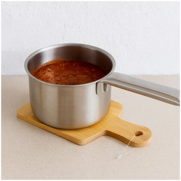 Praktischer Topfuntersetzer aus hochwertigem Bambus