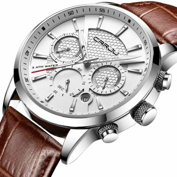 Herrenuhr mit sportiven Ziffernblatt