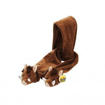 Schal aus Plüsch Wildschwein 140 cm