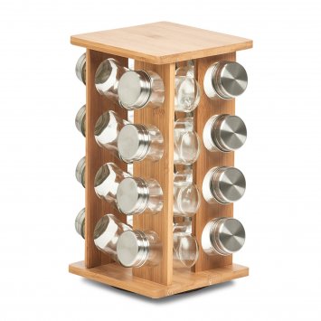 Gewürzrondell mit 16 Gewürzgläsern