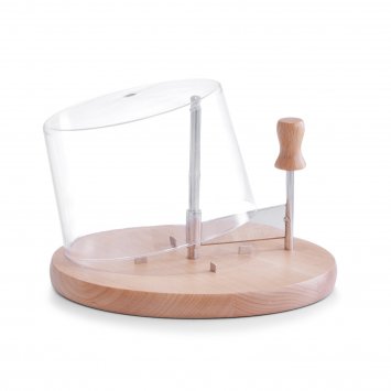 Käseschneide-Set mit Haube Buche, Edelstahl