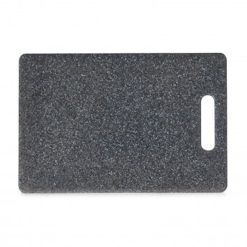 Schneidbrett 30 x 20 cm Granitoptik Anthrazit