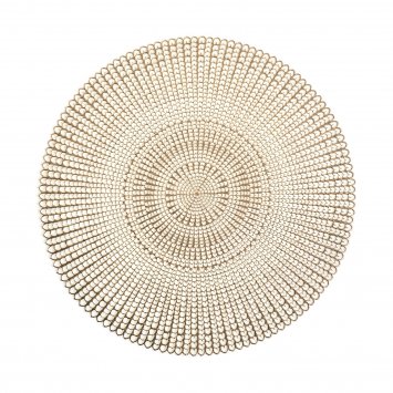 Platzmatte Rund Cut Out Gold