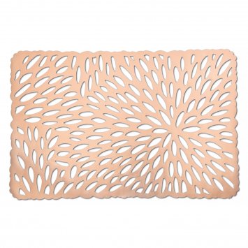 Platzmatte Rechteckig Metallic Kupfer