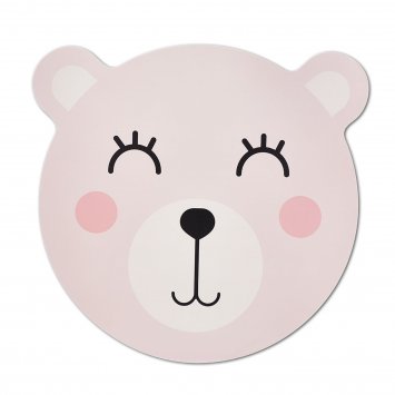 Platzmatte Bär Rosa