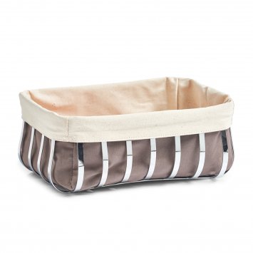 Brotkorb mit Beutel Braun