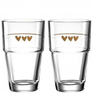 2 Becher 410ml Herzen Solo