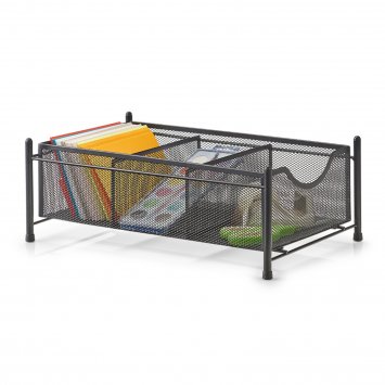 Schreibtisch Organizer Mesh Schwarz