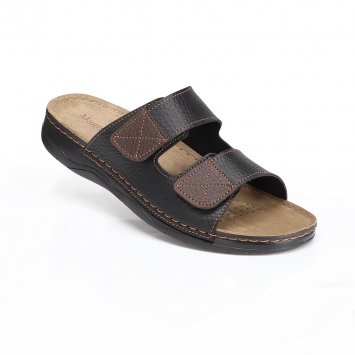 Komfort-Klettpantolette