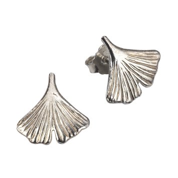 Ohrstecker 925/- Sterling Silber Motiv Ginko