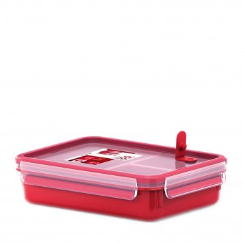 Mikrowellendose mit 3 Einsätzen Clip   Micro